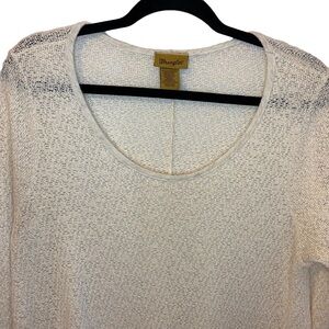 ❤️Wrangler Knit Sweater Bell Sleeves‎ Crochet Detail Size XXL Women's Oatmeal